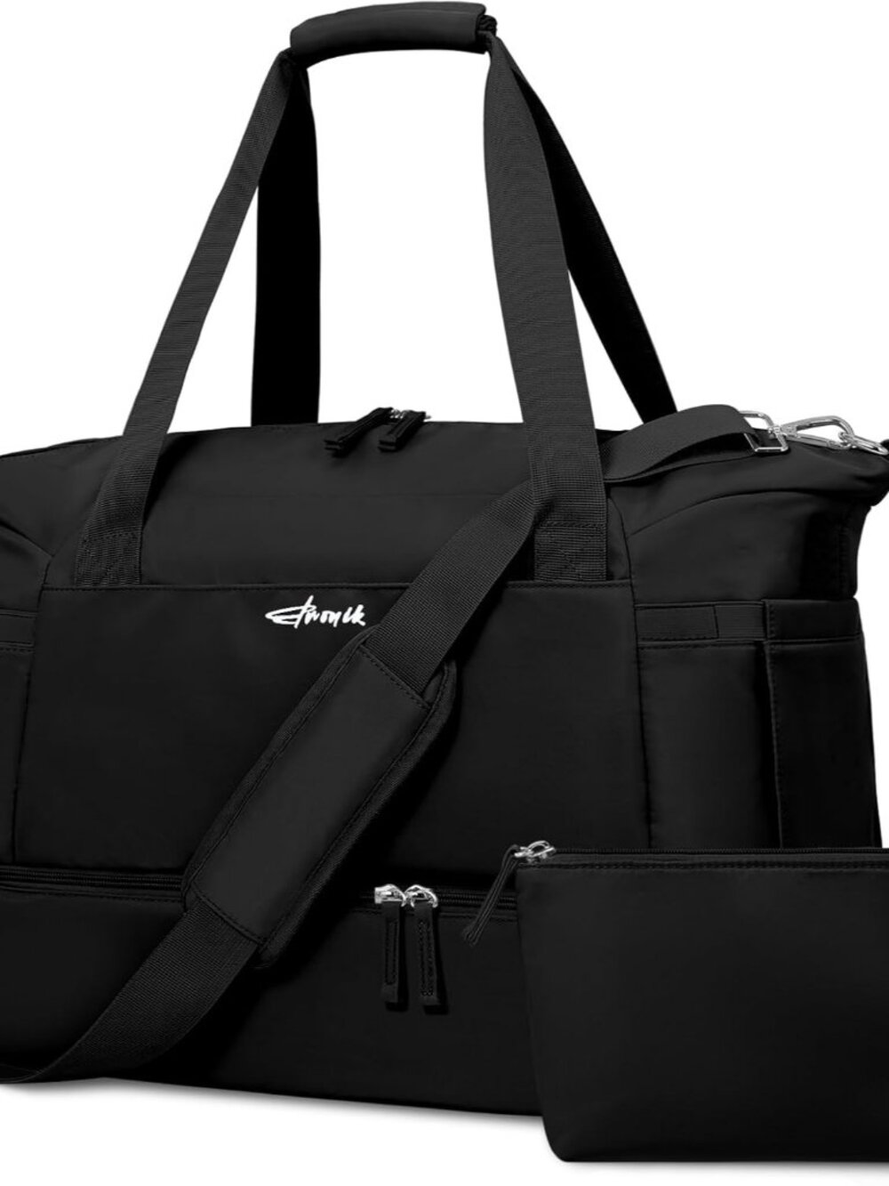 Gym Bag for Women, Personal Item Travel Bag with Shoes Compartment for Trip